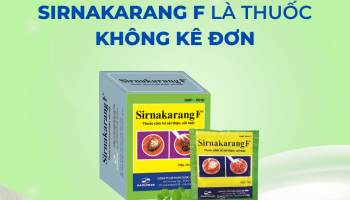 Thông báo: Thuốc cốm Sirnakarang F là thuốc không kê đơn